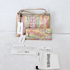 NWT Brahmin SALTWATER TAFFY Lorelei w/Credit Card Wallet